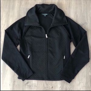 Ralph Lauren Black Quilted Light Athletic Jacket